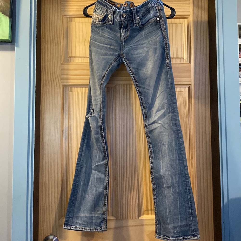 Light wash jeans